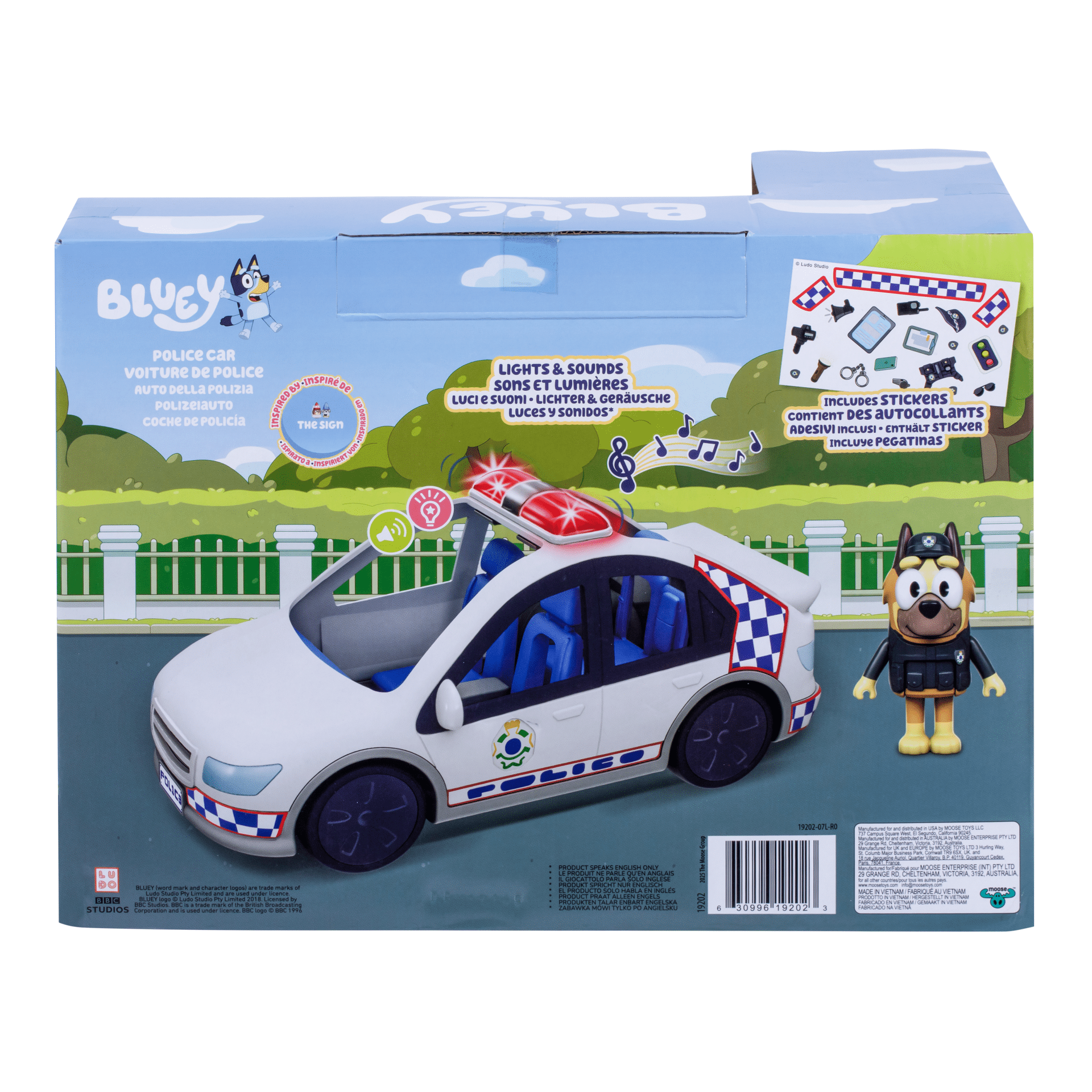 Bluey Poliisiauto valoilla ja äänillä - Image 2
