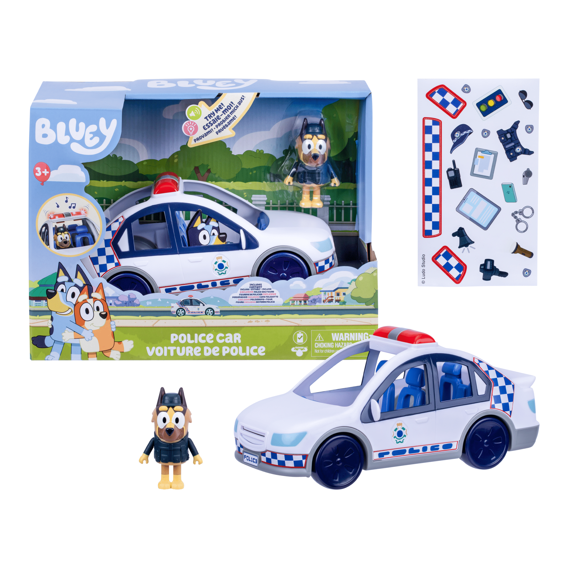Bluey Poliisiauto valoilla ja äänillä - Image 3