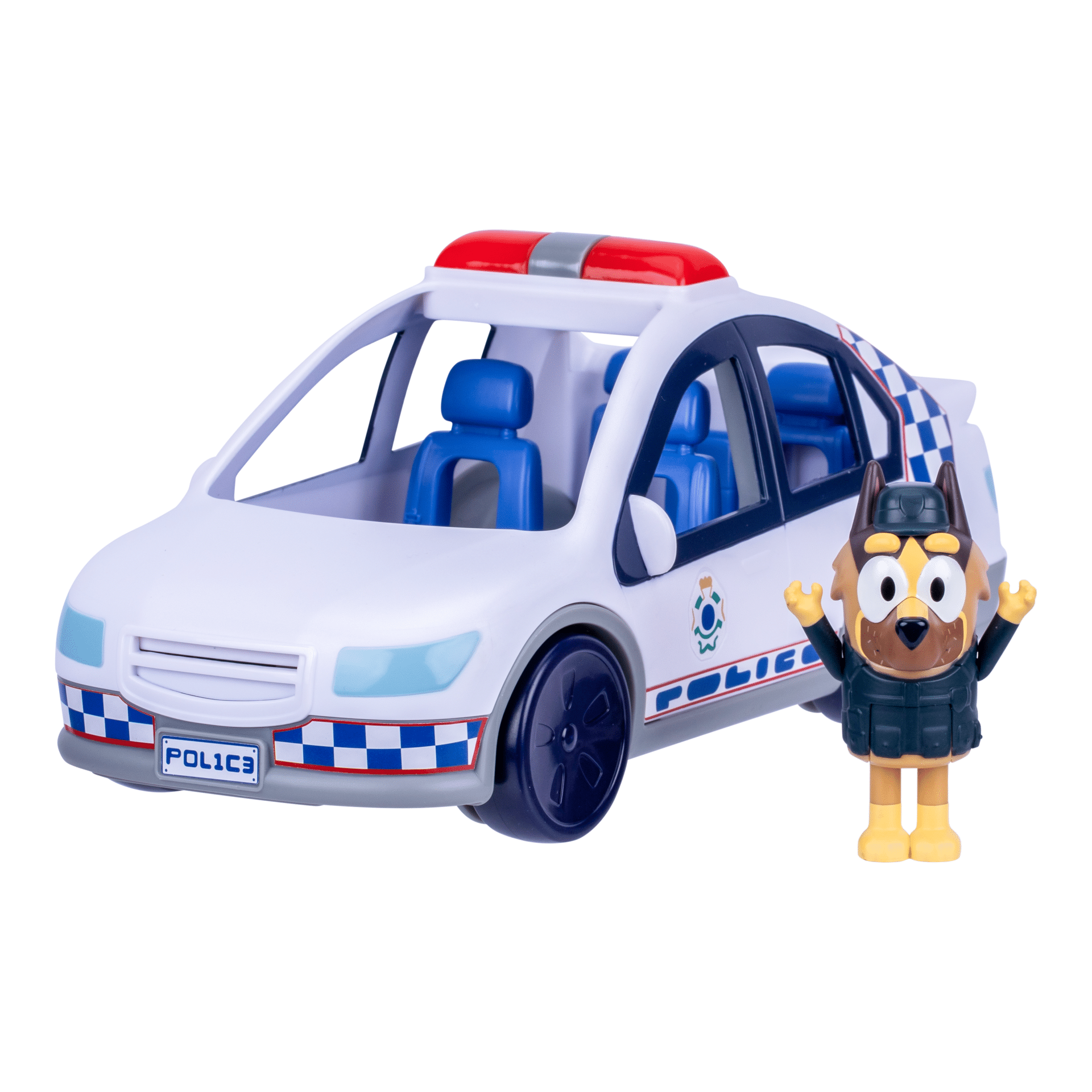 Bluey Poliisiauto valoilla ja äänillä-muksumassi.fi