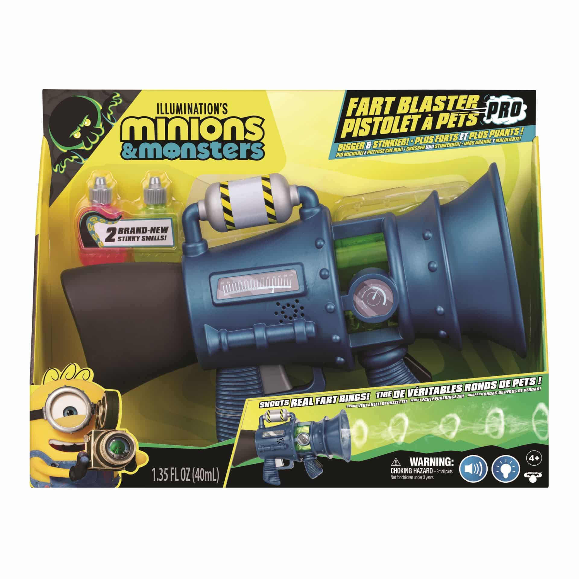 Itse ilkimys Minions Fart Blaster -pierupyssy-muksumassi.fi
