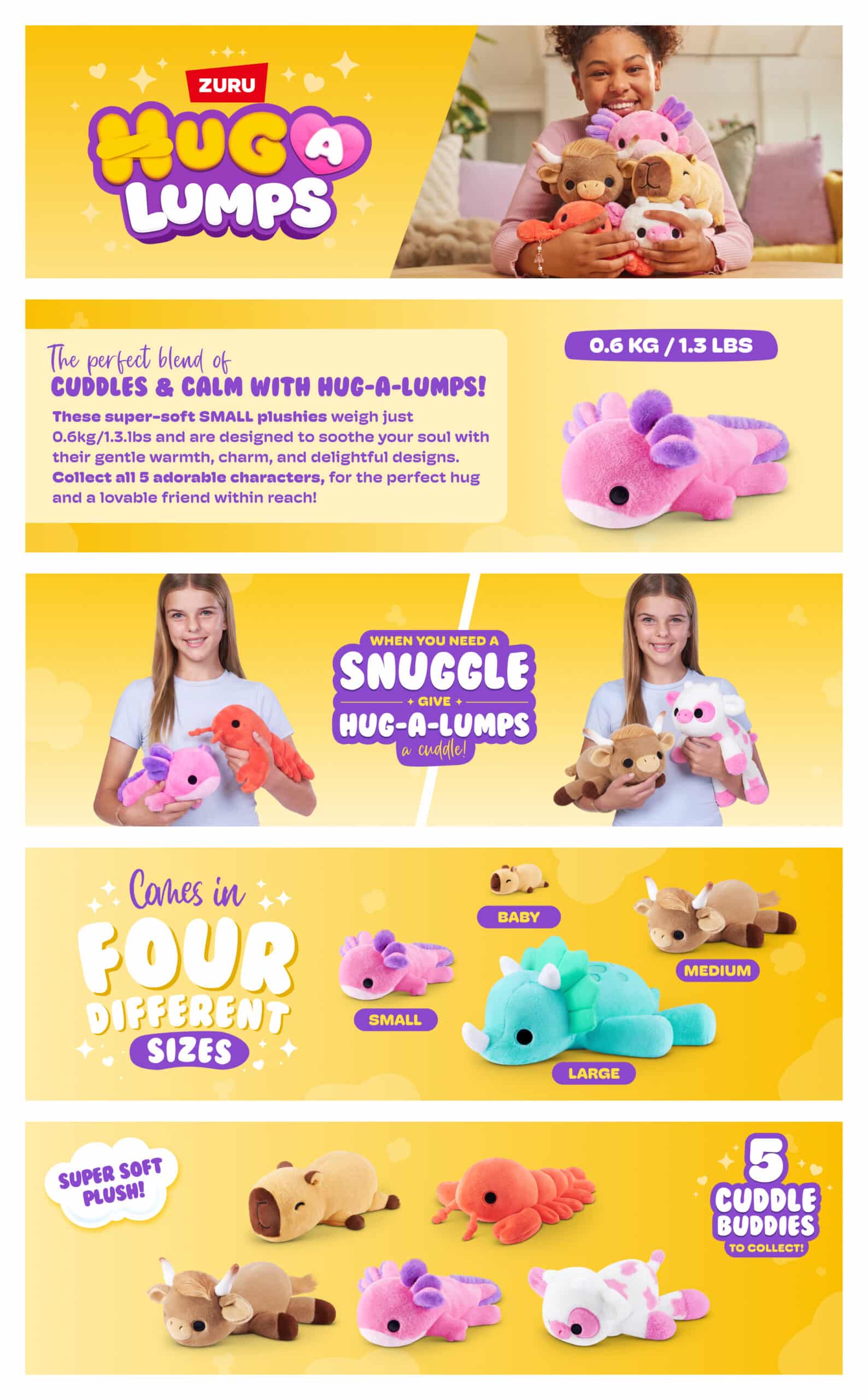 Zuru Hug-A-Lumps painopehmolelu 600gr - Image 10