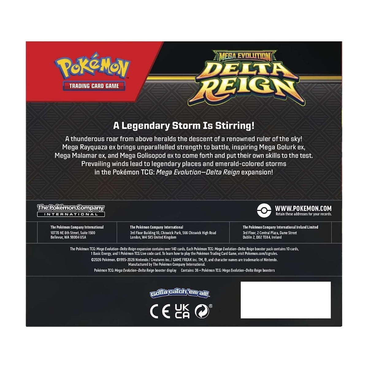 Pokémon TCG Mega Evolution Delta Reign booster box display-muksumassi.fi